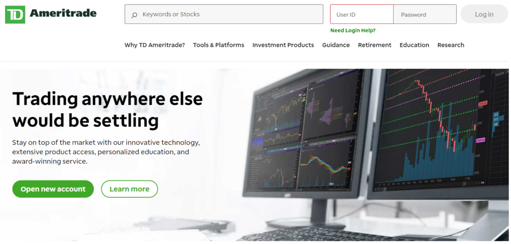 Open an account with TD Ameritrade.